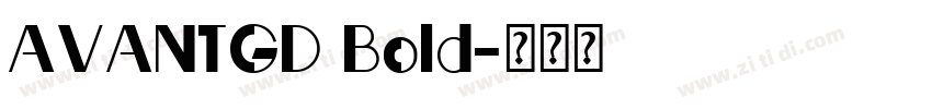 AVANTGD Bold字体转换